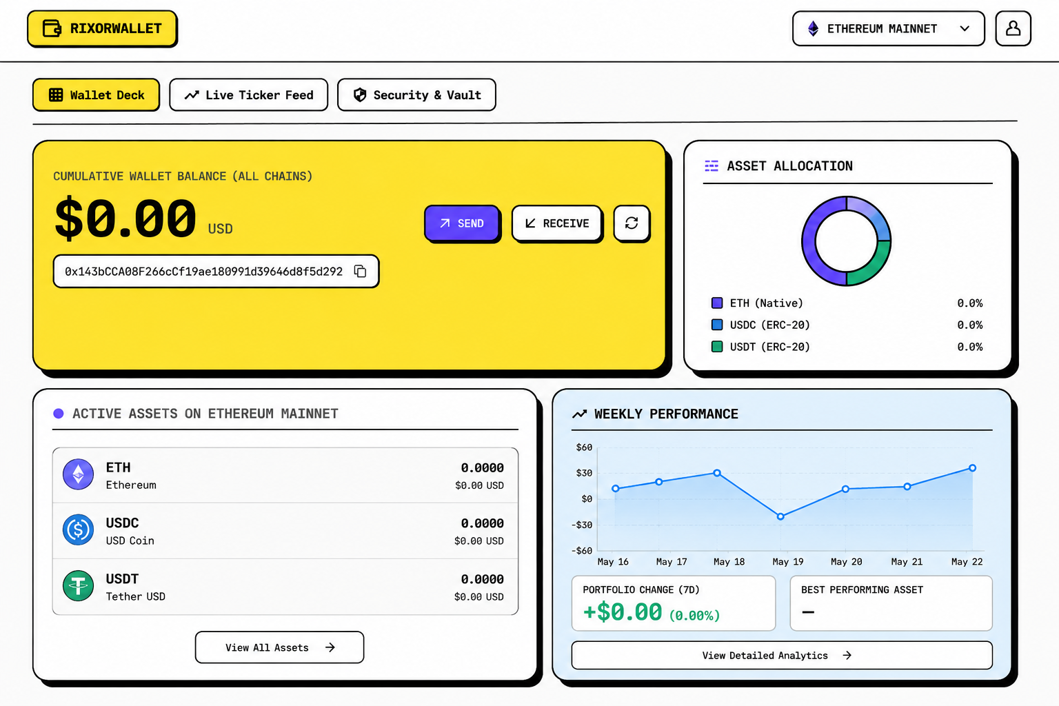 RixorWallet Crypto Wallet